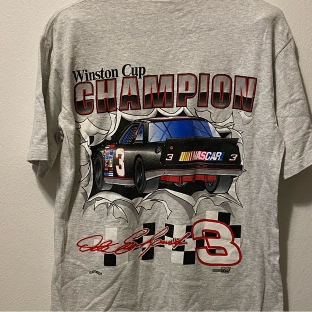 Vintages Shirt The intimidator Dale Earhart Mens Size M Nutmeg Made In‎ U.S.A - Picture 7 of 13